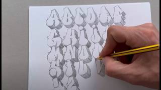 Domina las letras THROW UP de GRAFFITI  Guía paso a paso graffiti drawing tutorial [upl. by Enyawal]