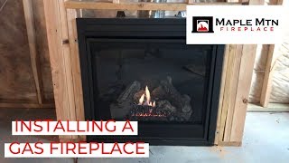 Installing A Gas Fireplace [upl. by Ciapas855]