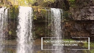 PONTNEDDFECHAN WATERFALLS Brecon Beacons HD  DJI Mavic Pro [upl. by Constancy154]