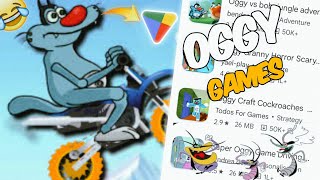 I TRIED THE ALL FUNNIEST😂 OGGY AND COCKROACHES GAMES from PLAY STORE [upl. by Anelej]