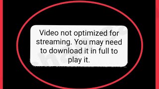 Fix Telegram Video not optimised for streaming You may need to download it in full to play Problem [upl. by Hamirak]