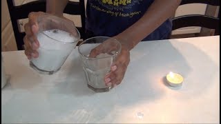 Vinegar and Baking Soda Candle Trick Cool Science Experiments For Kids [upl. by Ammej]