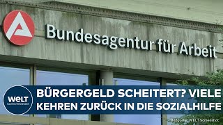 BÜRGERGELD Enttäuschende Statistik 51 Prozent der Empfänger trotz Job wieder in Sozialhilfe [upl. by Lonna]