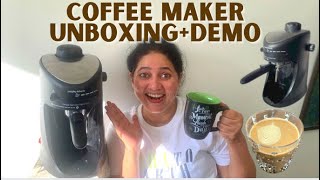 Morphy Richards Coffee Maker Unboxing Demo amp Review  Coffee Machine [upl. by Yeldah]