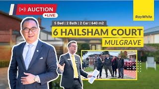 Live Auction  6 Hailsham Court Mulgrave  Auction Results Melbourne [upl. by Ttimme]