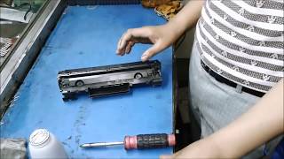 HOW TO REFILL HP CC388A 88A Toner Cartridge IN HINDI [upl. by Connor]