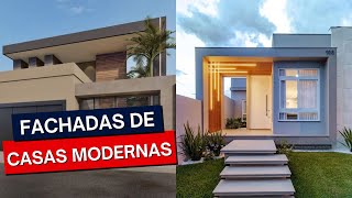 FACHADAS DE CASAS MODERNAS  Opções perfeitas para todos os gostos [upl. by Timus]