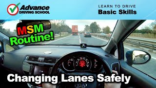 Changing Lanes Safely  Learn to drive Basic skills [upl. by Undis]