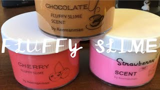 Amazon Slime Review  Scented Fluffy Slimes By Keemanman  ItsIzzy [upl. by Aynnek]