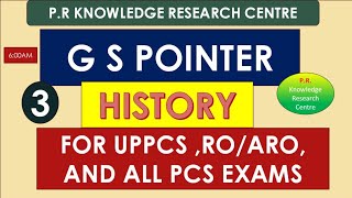 2024 HINDI UPPSC GS Pointer Samanya Adhyayan  HISTORY  UPPCS ROARO AND ALL STATE EXAMS part3 [upl. by Aisor]