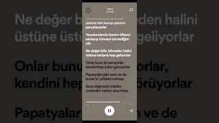 Şehzade  Yapma  Lyrics  spotify speedup keşfet tiktok [upl. by Maurilla]