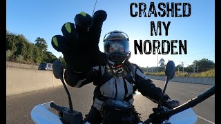 I CRASHED MY HUSQVARNA NORDEN 901 EXPEDITION [upl. by Iphigeniah]