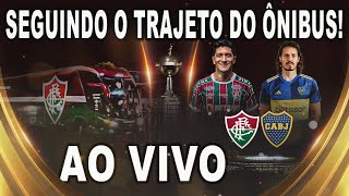 AO VIVO BOCA JUNIORS X FLUMINENSE COBERTURA ESPECIAL DO TRAJETO DO ÔNIBUS NA CHEGADA AO MARACANÃ [upl. by Iccir]