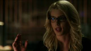 Arrow 6x04 Ending scene Oliver and Felicity kiss amp Oliver gets phone call from Slade [upl. by Eiluj]