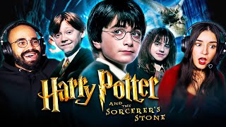 Our first time watching Harry Potter and the Sorcerers Stone 2001 blind movie reaction [upl. by Etnuhs]