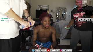 IShowSpeed Dyes His Hair with Jamal – MustSee Live Stream Highlights ishowspeed IShowSpeed [upl. by Buchheim770]