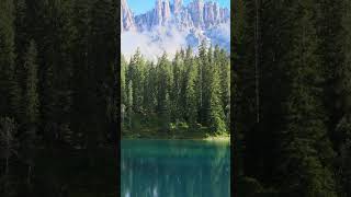 Mesmerizing Lake in Italy  Tranquil Dolomites in 4K [upl. by Weslee764]