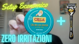 Rasatura senza irritazioni con CELLA Bio e Gillette Fusion ProShield  Wet Shaving per iniziare [upl. by Southard882]