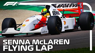 Vettel’s Stunning Lap Of Imola In Sennas McLaren [upl. by Mareld705]