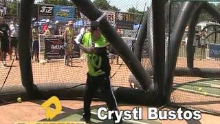 Crystl Bustos at Bat Wars [upl. by Stoughton753]