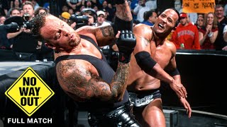 FULL MATCH  The Rock vs The Undertaker WWE No Way Out 2002 [upl. by Yerrot]