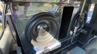 NEVER SEEN A SUBWOOFER BOX PAINTED LIKE THIS CRAZY SUB FLEX [upl. by Nivled]