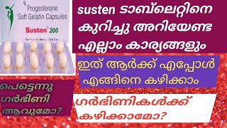 Live process Progesteron substain release tablets  susten200mg in malayalam by shammu [upl. by Ergener]