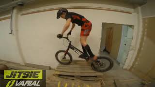 Ludvig Andersson indoor BikeTrial Training Jitsie Varial 20quot [upl. by Labotsirc]