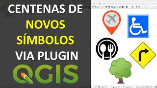 Como adicionar Centenas de Novos Símbolos no QGIS  Plugin QGIS Resource Sharing [upl. by Kirwin]