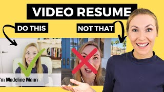 How to Script amp Film a Video Resume  Example included [upl. by Moses]