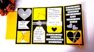 DIY Handmade Birthday Greeting Card  Paper Craft Ideas  Birthday Card Ideas  Tutorial [upl. by Redvers699]