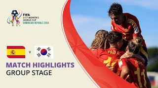 HIGHLIGHTS Spain v Korea Republic  FIFA U17 Women’s World Cup 2024 [upl. by Nidla]