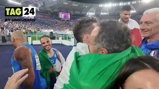 Europei Atletica 2024 la 4x100 guidata da Jacobs è d’oro l’abbraccio con Mattarella in tribuna [upl. by Ariat]