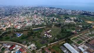 Quartier du Camp de Gaulle à Libreville au Gabon avec un Drone Inspire 1 [upl. by Randell]