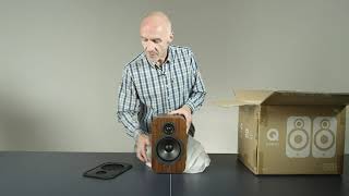 Q Acoustics Unboxing Video  Q3020i Bookshelf Speakers Pair [upl. by Knutson]