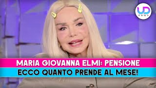 Maria Giovanna Elmi Ecco Quanto Prende Di Pensione [upl. by Anthe]