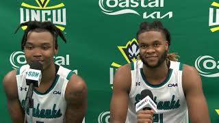 UNCW MBB Elijah Jamison amp Khamari McGriff  Postgame vs Fayetteville State 103024 [upl. by Adrian]