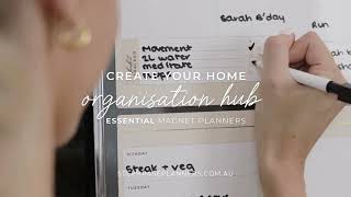 Organise the overwhelm Create Your Visual Home Organisation Hub  Steph Pase Planner Magnets [upl. by Lolande151]