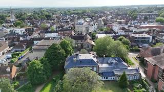 AbingdonOnThames Abbey Park flying into Abingdon Town Centre [upl. by Aihsital]