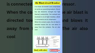 ii Air blast circuit breakerpowersystemshorts shortvideo short subscribe likeshorviral [upl. by Irelav]