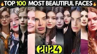 TOP 100 MOST😍BEAUTIFUL FACES OF 2024  BEAUTIFUL WOMEN  BEAUTIFUL GIRLS [upl. by Spitzer]