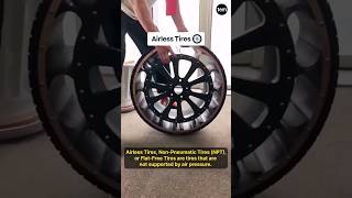 Puncture Proof Airless Tires 🛞 tires tyre wheel vehicles automobile engineering shorts [upl. by Holbrooke]