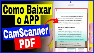 CamScanner PDF  Como Baixar e Usar o App CamScanner no Celular [upl. by Refennej622]