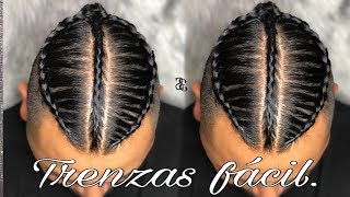 TRENZAS PARA HOMBRES FACIL [upl. by Oliva]