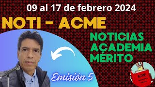 Noti Acme Emisión 5 [upl. by Yrokcaz]