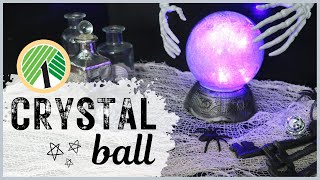 How to Make a Faux Crystal Ball  Dollar Tree DIY  Halloween 2021 [upl. by Eicats]