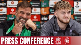 Jürgen Klopp amp Harvey Elliott  Europa League press conference  Liverpool vs Atalanta [upl. by Eidaj472]