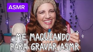 Asmr Me maquiando para gravar Asmr 🫶🥱🤤😴 [upl. by Mara]