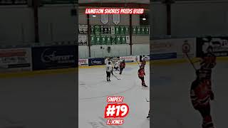 19 E Jones snipes youtube usahockey icehockey nhl hockeycanada icesport sports shorts [upl. by Nykal]