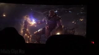 Captain Marvel vs Thanos  Audience Reaction  Avengers Endgame [upl. by Zetnod]